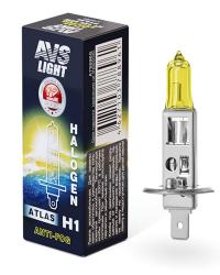 Лампа галогенная 12В H1 55Вт всепогодная Atlas Anti-Fog AVS (A78896S)